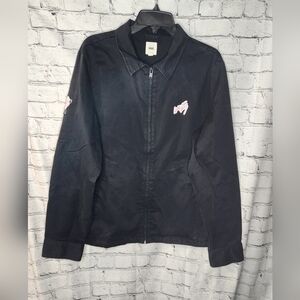 Vans‎ Women's Lady Vans Graphic Black Zip Up Jacket Size XL
